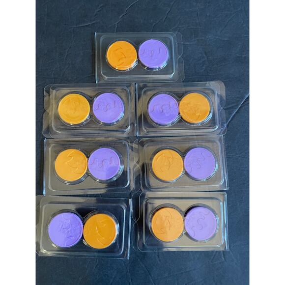 Pokemon TCG Burn and Poison Counters/Markers Orange and Purple lot of 14 - Picture 2 of 2